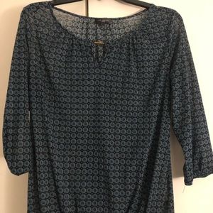 The Limited Patterned 3/4 Sleeve Blouse